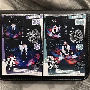 Stray kids Seungmin and Hyunjin Karma accordion postcards